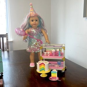 American Girl Birthday Cart & Accessories SEE DESCRIPTION